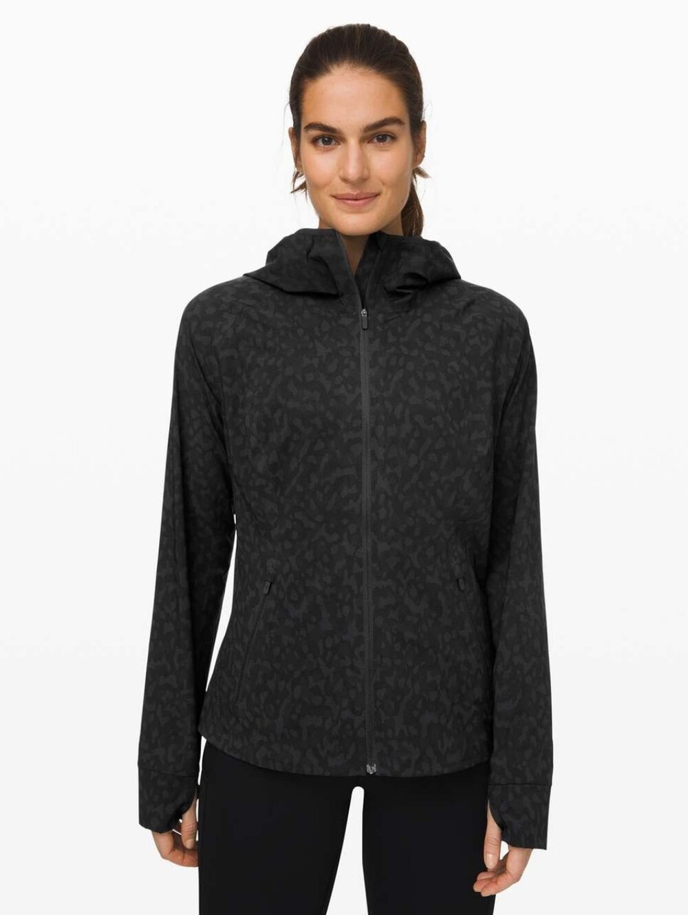 Lululemon Mist Over Windbreaker Formation Camo Deep Coal Multi